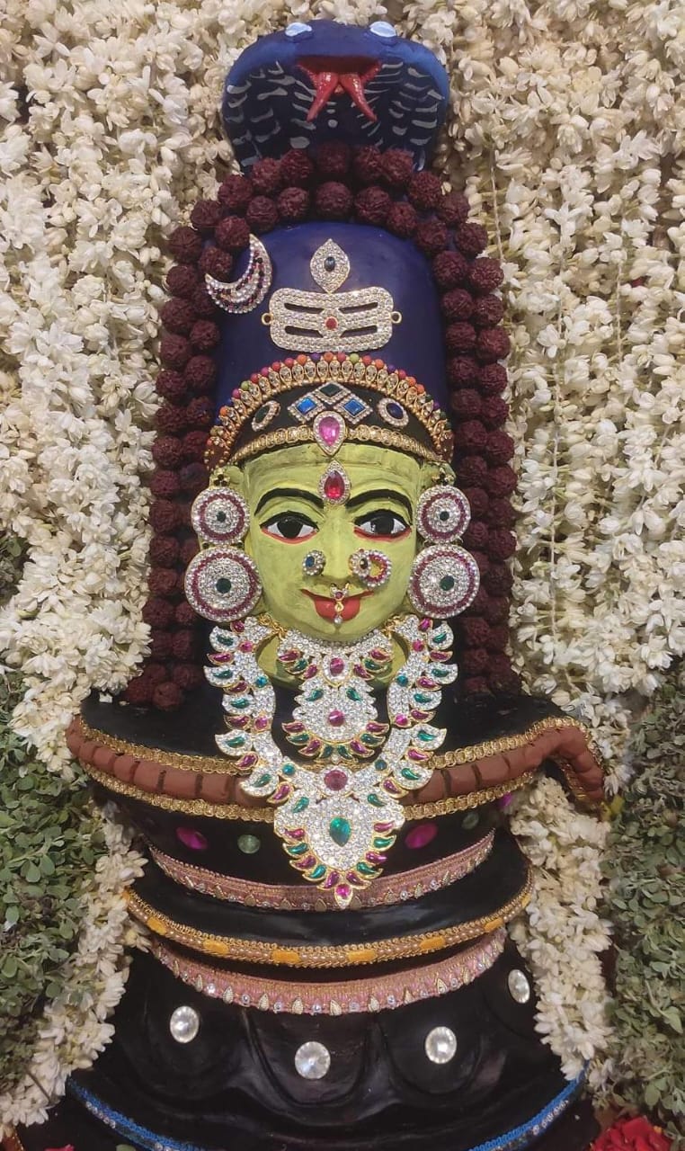 மீனாட்சி சுந்தரேஸ்வரர் அலங்காரத்தில் அம்மன்*