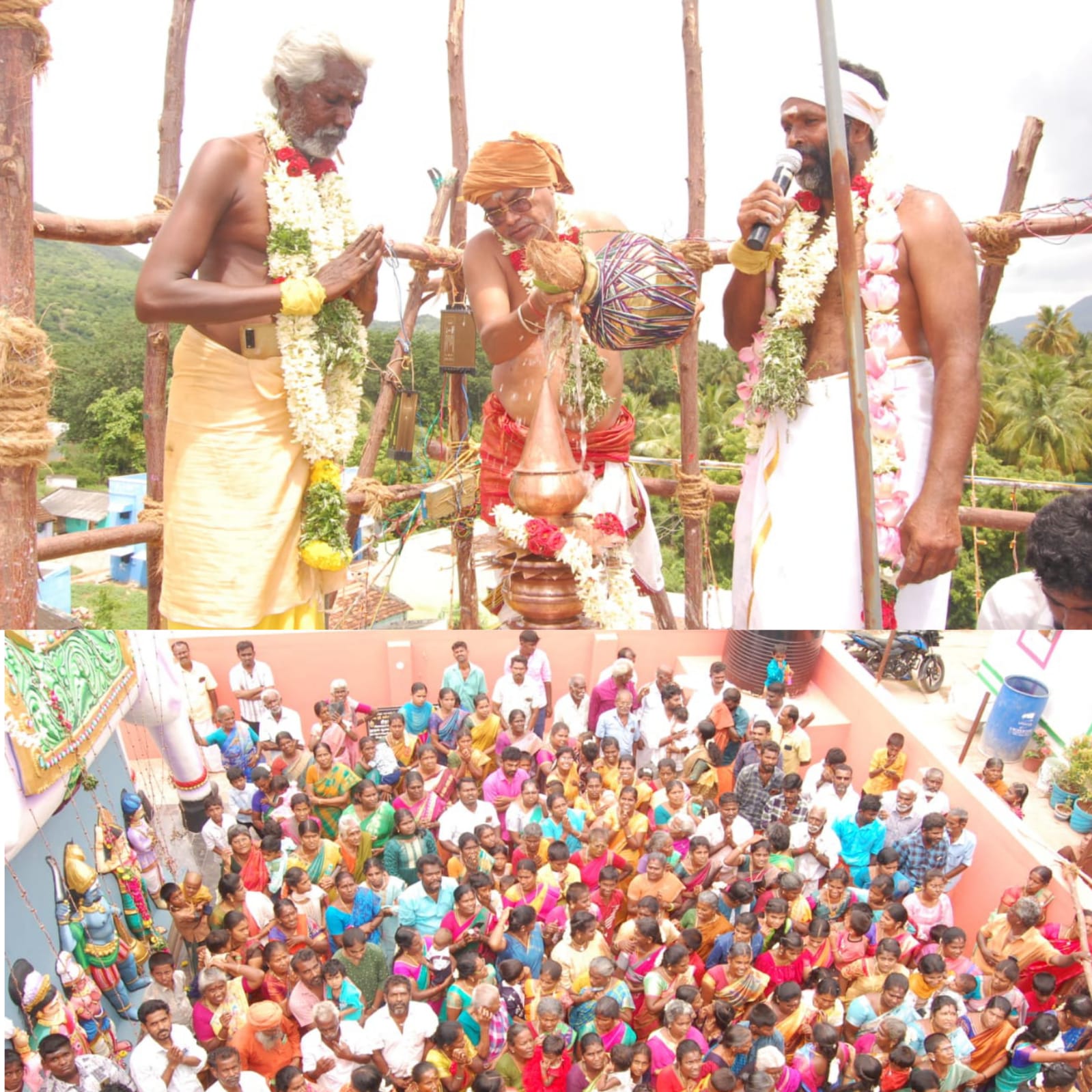 தெத்தூர் கிராமத்தில்  ஸ்ரீ வல்லடிகார சுவாமி, ஏழைகாத்தம்மன் திருக்கோவில் கும்பாபிஷேக விழா