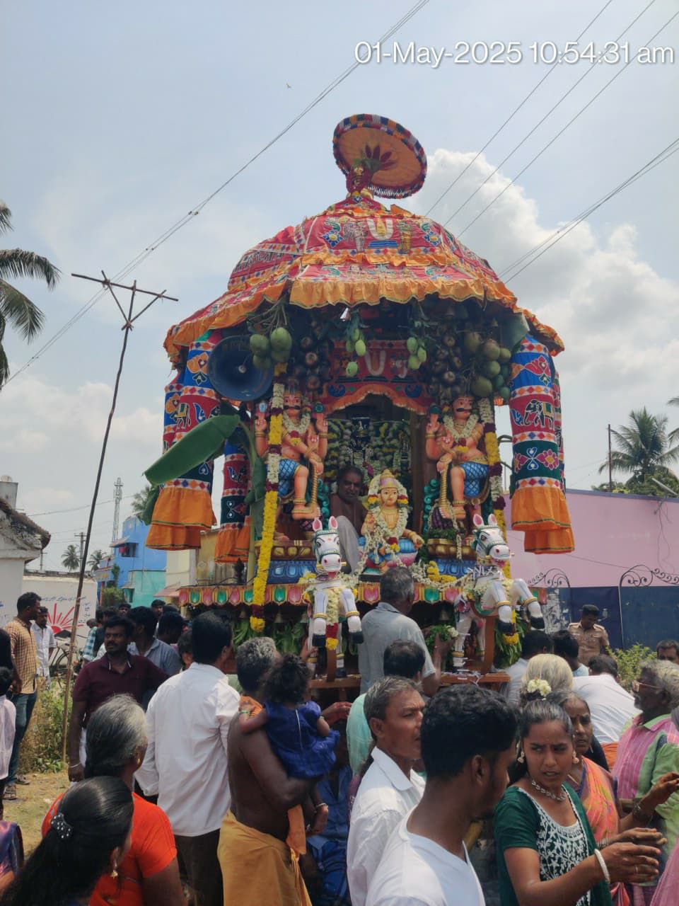ஸ்ரீ வீரஆஞ்சநேயர் பிரமோற்சவத்தின் ஏழாம் நாள் இரத உற்சவம்