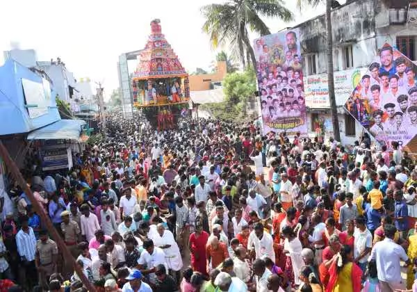 ஸ்ரீ பொய்யாமொழி விநாயகர் கோவிலில் தேர் திருவிழா