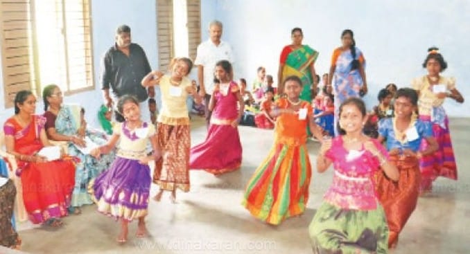 விராலிமலை ஊராட்சி ஒன்றிய தொடக்கப் பள்ளியில் கலைத்திருவிழா