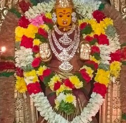 ஸ்ரீ வாசவி கன்யகா பரமேஸ்வரி அம்மன் சிறப்பு அலங்காரத்தில் அருள் பாலிக்கும் காட்சி