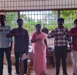 மனோன்மணியம் சுந்தரனார் பல்கலைக்கழக கல்லூரி, திசையன்விளை, நாட்டு நலப் பணி திட்டம் சார்பில் போதைப் பொருள் ஒழிப்பு உறுதிமொழி