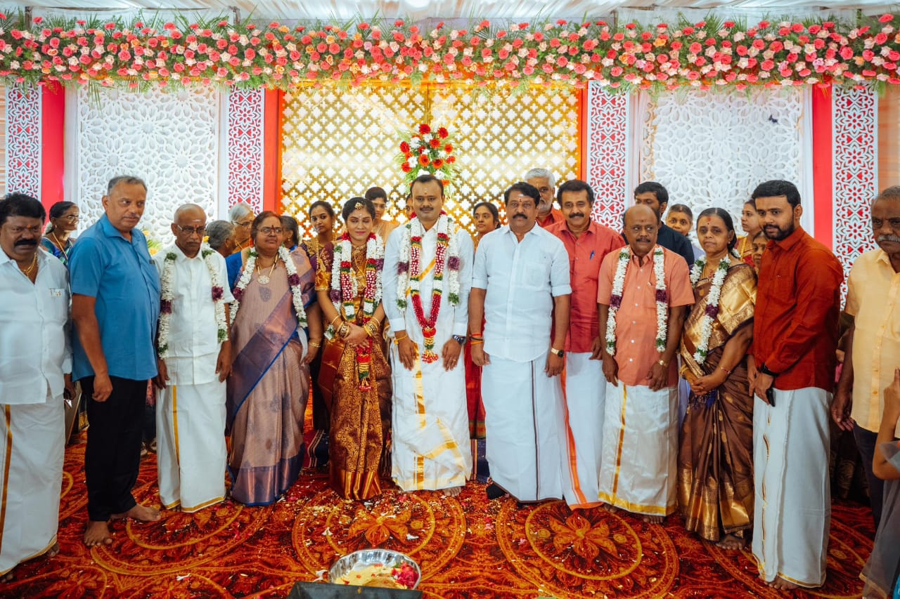 சிதம்பரத்தில் அரசு விரைவு போக்குவரத்து கழக முன்னாள் இயக்குனர் சுரேஷ் பாலய்யா இல்ல திருமணம்