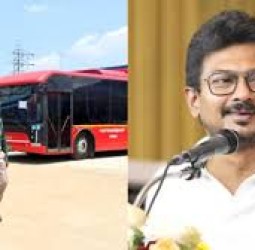 சென்னையில் ஏ.சி. மின்சார பஸ் சேவை: உதயநிதி ஸ்டாலின் பச்சைக் கொடி