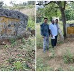 ஆம்பூர் அருகே 500 ஆண்டுகள் பழமையான இரண்டு சதி நடுகற்கள் கண்டெடுப்பு