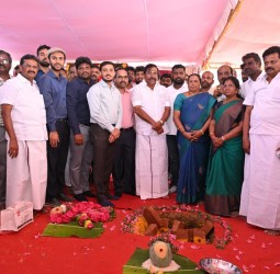 வெள்ளலூர் உரக்கிடங்கு வளாகத்தில் ரூ.69.20 கோடி மதிப்பீட்டில் இயற்கை எரிவாயு மையம் அமைக்கும் பணி