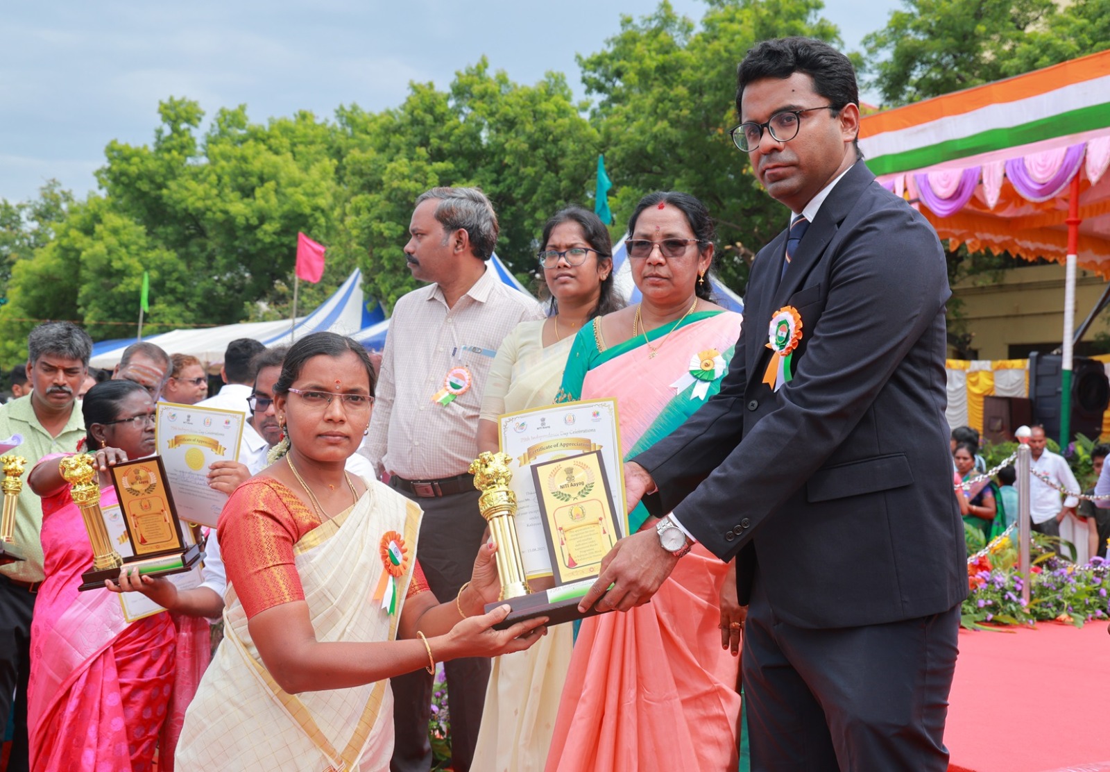 கள்ளக்குறிச்சியில் நடந்த சுதந்திர தின விழா