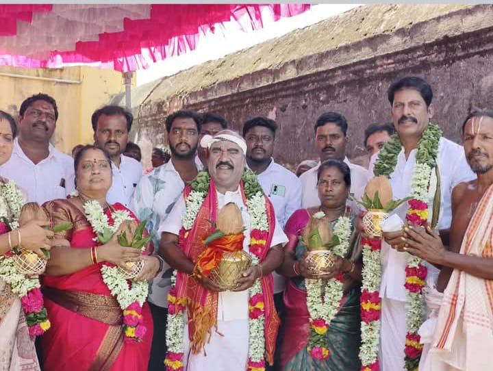 மேல்மலையனூர் ராஜா நாராயண பெருமாள் கோவில் விழாவில் கலந்து கொண்ட மஸ்தான் எம்எல்ஏ
