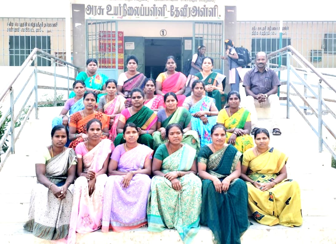 தேவீரஅள்ளிஅரசு உயர்நிலைப் பள்ளியில் பள்ளி மேலாண்மை கூட்டம்