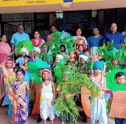 எடமலைப்பட்டிபுதூர் மாநகராட்சி தொடக்கப் பள்ளியில் நேற்று நடந்த கலைத்திருவிழா