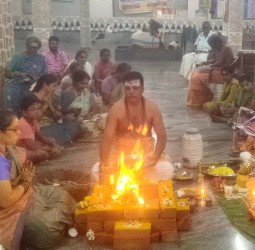 வடமலம்பட்டி சிவாலயத்தில் தேய்பிறை அஷ்டமியை முன்னிட்டு பைரவர் வேள்வி