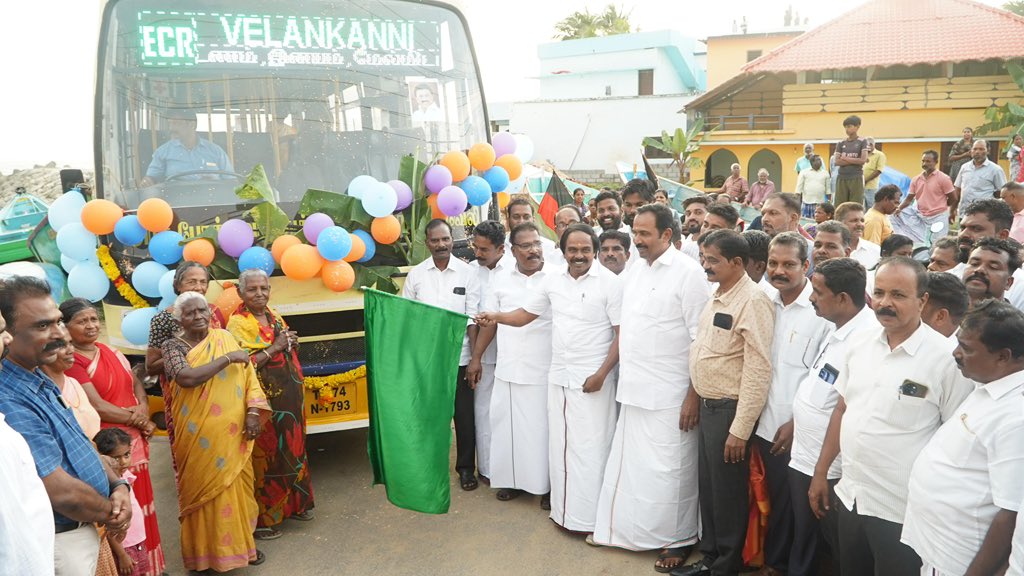 குமரி மாவட்டம் நீரோடி பகுதியில் இருந்து நாகர்கோவில் வழியாக நாகை வேளாங்கண்ணிக்கு புதிய பேருந்து வசதி