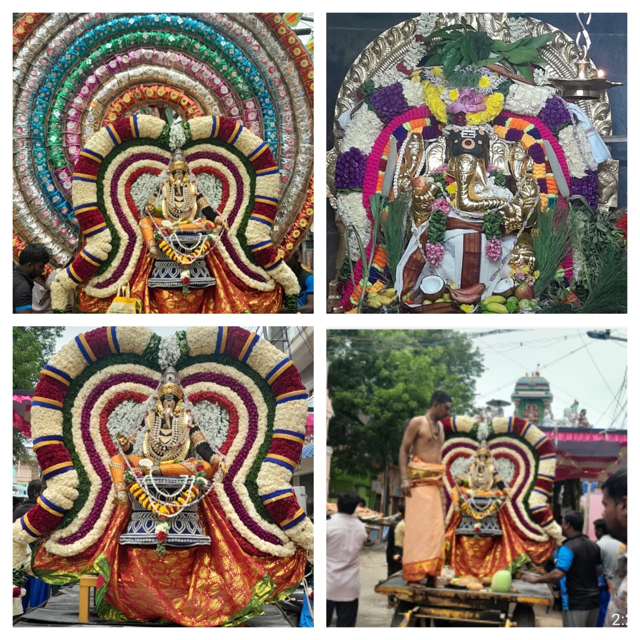 காட்பாடி கழிஞ்சூர் ஸ்ரீசெல்வ விநாயகர் ஆலயத்தில் விநாயகர் சதுர்த்தி விழா கோலாகலம்