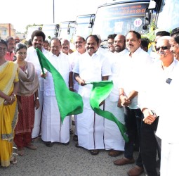 புதுக்கோட்டையில் நேற்று 6 புதிய பேருந்துகளின் சேவை