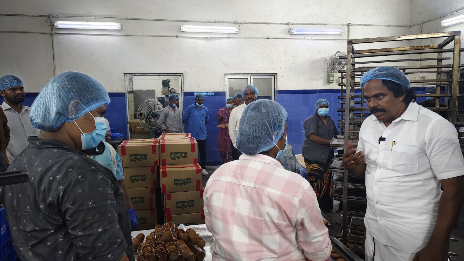 ஆவின் நிறுவன உற்பத்தி நிலையத்தில் அமைச்சர் மனோ தங்கராஜ் நேரில் ஆய்வு