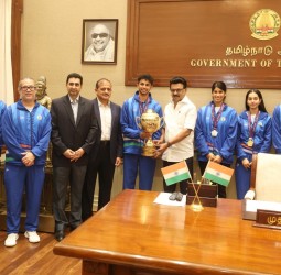 சென்னையில் நடந்த SDAT Squash World Cup 2025