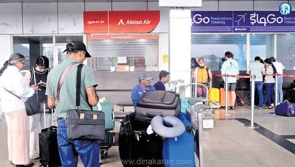 சென்னை விமான நிலையத்தில் டிக்கெட் கட்டணம் குறைவால் பயணிகள் மகிழ்ச்சி