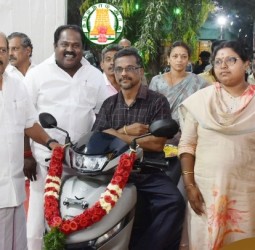 மாற்றுத் திறனாளி பயனாளிகளுக்கு அமைச்சர் அன்பரசன் நலத்திட்ட உதவி