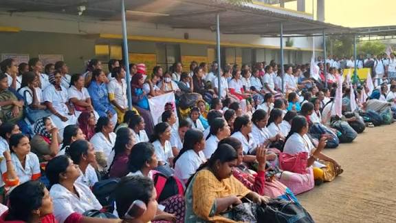 தமிழ்​நாடு முழுவதும் 3வது நாளாக செவிலியர்​கள் போராட்டம்