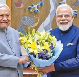 பிரதமர் மோடி, அமித்ஷாவை சந்தித்தார் நிதிஷ்குமார்