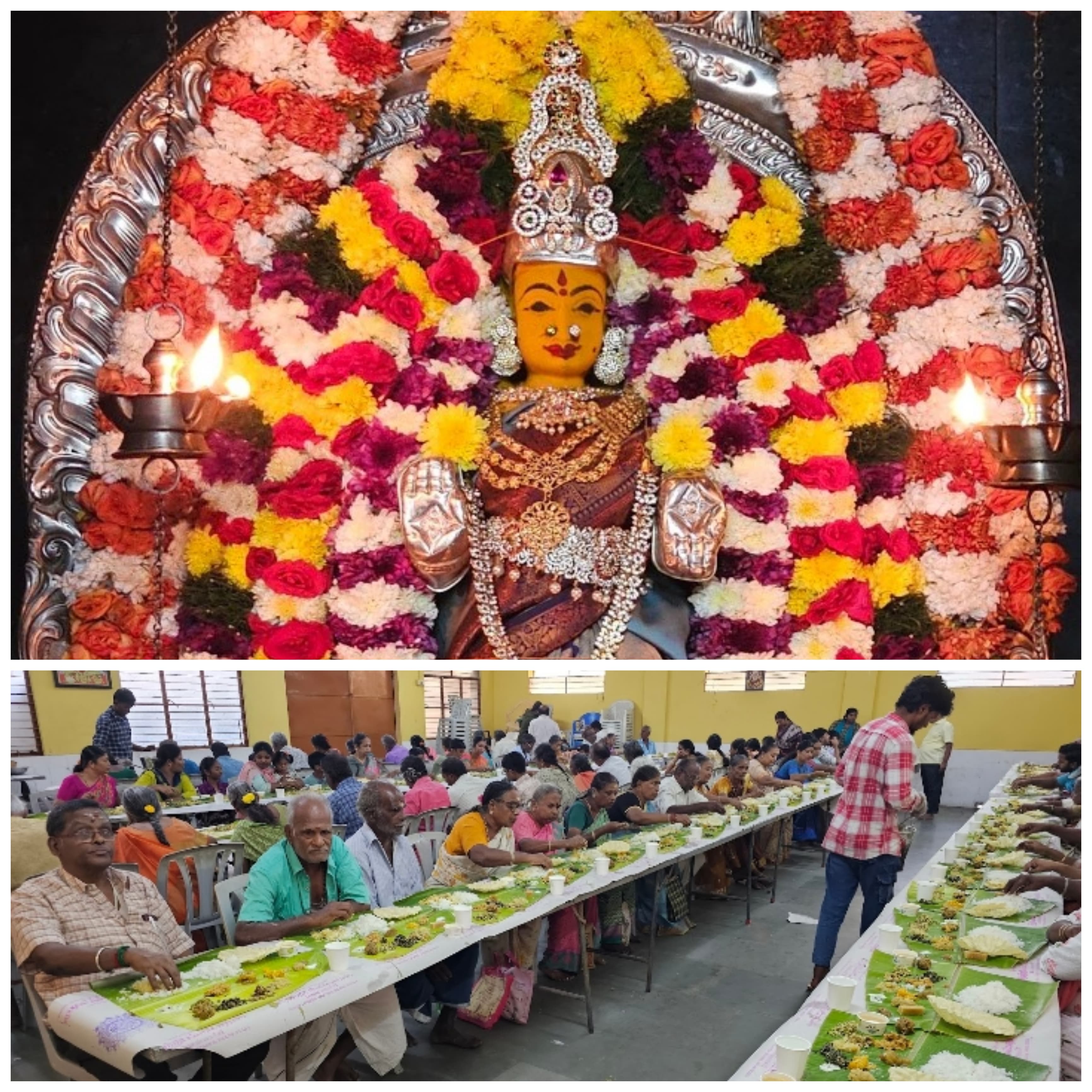 நம் வாசவி சிறப்பு அலங்காரத்தில் மற்றும் 'துவாதசி பாரண போஜனம்