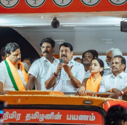 மதுராந்தகத்தில் நடந்த பாஜக பரப்புரை