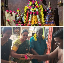 ஸ்ரீ வாசவி கன்யகா பரமேஸ்வரி அம்மன் ஆலயத்தில் மார்கழி மாத பிறப்பை முன்னிட்டு மணி ஐயர் அவர்களால் சிறப்பு அபிஷேகம்
