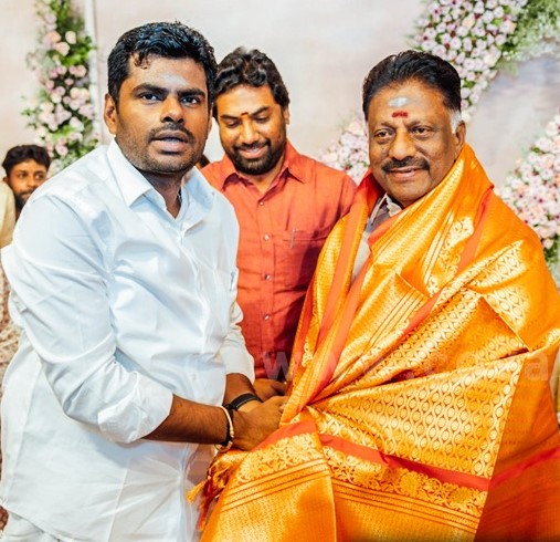 முன்னாள் முதல்வர் ஓ.பி.எஸ்சை பாஜக நிர்வாகி அண்ணாமலை சந்தித்தார்