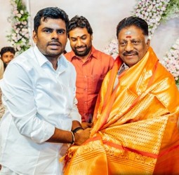 முன்னாள் முதல்வர் ஓ.பி.எஸ்சை பாஜக நிர்வாகி அண்ணாமலை சந்தித்தார்