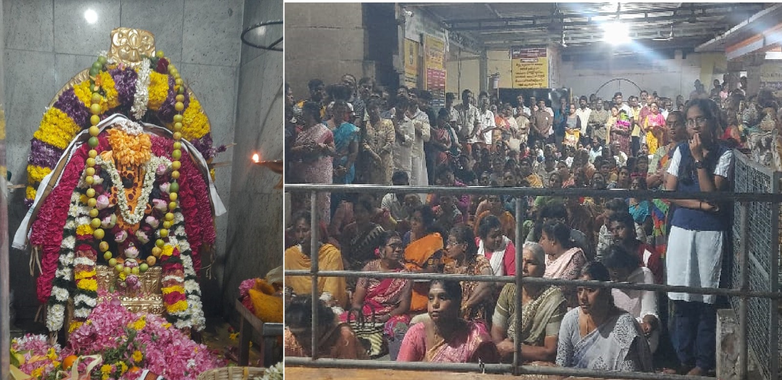 சிறப்பு அலங்காரத்தில் அருள்பாலித்த காலபைரவரை பக்தர்கள்