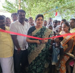 புதிய நியாய விலைக் கடையை சவுமியா அன்புமணி பொதுமக்கள் பயன்பாட்டிற்கு திறந்து வைத்தார்