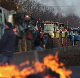 பெல்ஜியத்தில் விவசாயிகள் போராட்டம்