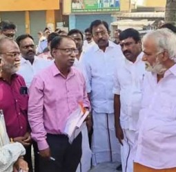 கைலாசநாதர் மற்றும் படவேட்டம்மன் கோயில் திருப்பணிகள்: அமைச்சர் சேகர்பாபு ஆய்வு