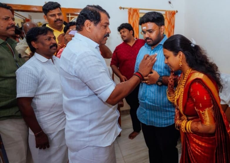 திருநெல்வேலி மாநகர் மாவட்ட காங்கிரஸ் கமிட்டி தலைவர் சங்கர பாண்டியன் மகன் திருமண விழா