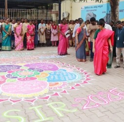 எஸ்ஐஆர் விழிப்புணர்வு ரங்கோலி