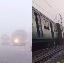 சென்னையில் கடும் பனிமூட்டம்: புறநகர் ரெயில்கள் தாமதமாக இயக்கம்