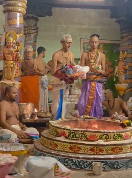 ஆருத்ரா விழாவையொட்டி நேற்று யாகசாலை பூஜை