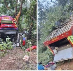 ஆந்திராவில் தனியார் பேருந்து பள்ளத்தில் கவிழ்ந்து விபத்து: 9 பேர் பலி