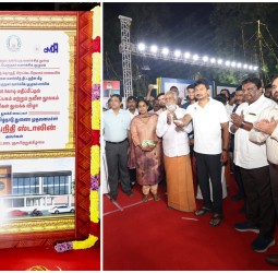 பிராட்வே பிரகாசம் சாலையில், ரூ 23.06 கோடி மதிப்பில் 'முதல்வர் படைப்பகம் மற்றும் நவீன நூலகம்' கட்டும் பணி