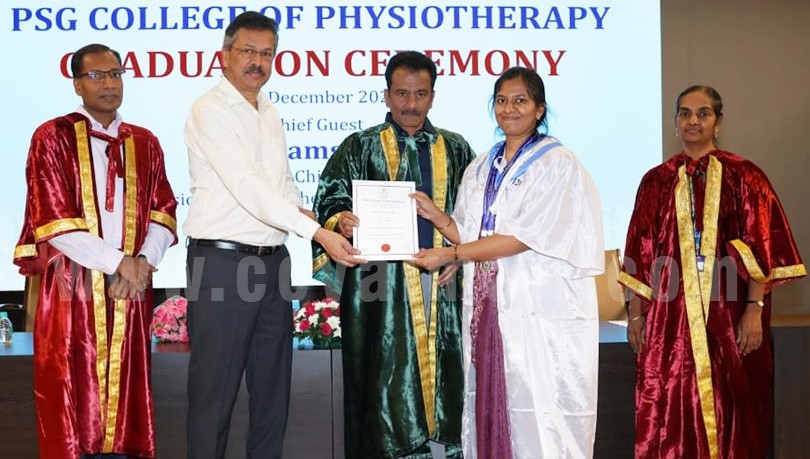 பிஎஸ்ஜி பிசியோதெரபி கல்லூரியில் 22வது பட்டமளிப்பு விழா