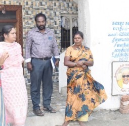 கலைஞர் கனவு இல்ல குடியிருப்புகளை கலெக்டர் கலைச்செல்வி மோகன் பார்வை