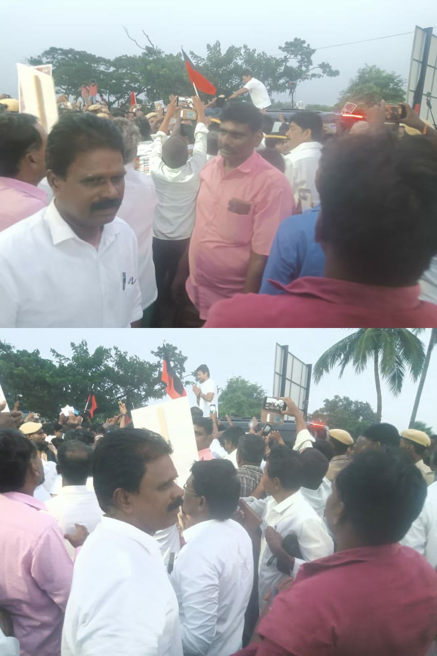 செஞ்சியில் துணைமுதலமைச்சர் உதயநிதி ஸ்டாலினுக்கு உற்சாக வரவேற்பு