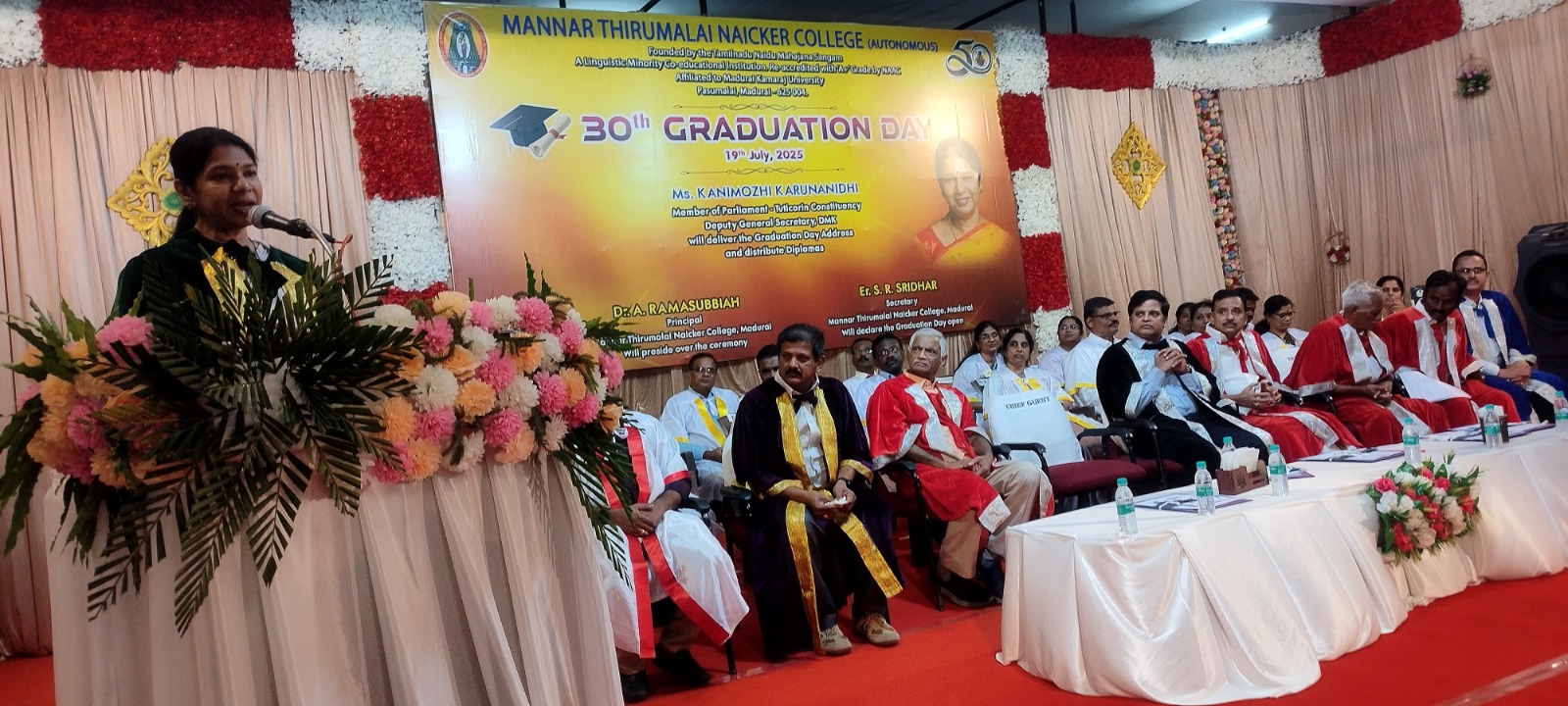 பசுமலை மன்னர் திருமலை நாயக்கர் கல்லூரியில் 30-வது பட்டமளிப்பு விழா