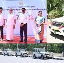 ஊரக வளர்ச்சி, ஊராட்சித் துறை அலுவலர்களுக்கான  வாகனங்கள் சேவையை முதலமைச்சர் தொடங்கி வைத்தார்