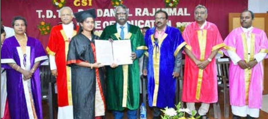இலஞ்சி டேனியல் ராஜம்மாள் கல்வியியல் கல்லூரி பட்டமளிப்பு விழா