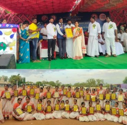 பரத நாட்டியத்தில் ஃபியூச்சர் கலாம் புக் ஆப் ரெகார்ட் மற்றும் யூனிவர்சல் புக் ஆப் ரெக்கார்ட் செய்து சாதனை
