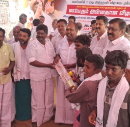 கல்லனை கிராமத்தில் அதிமுக சார்பில் நலத்திட்ட உதவி மற்றும் அன்னதானம் வழங்கும் விழா