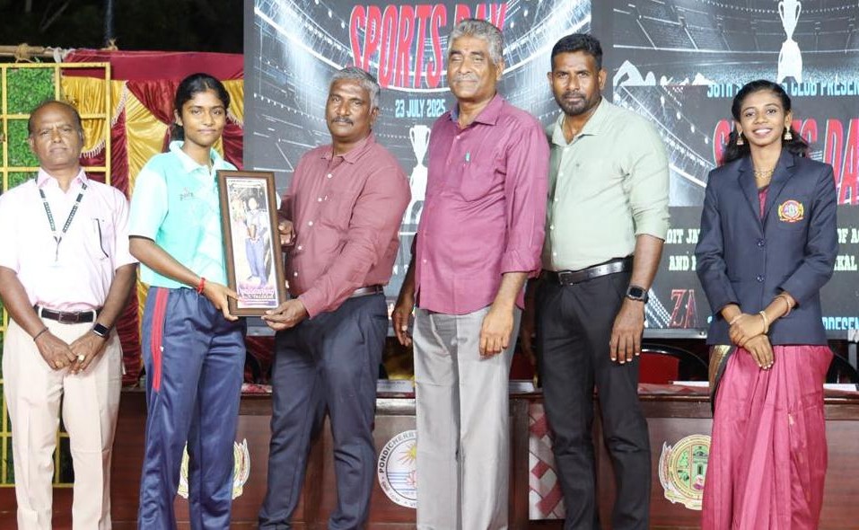 காரைக்கால் பண்டித ஜவஹர்லால் நேரு வேளாண் கல்லூரி மற்றும் ஆராய்ச்சி நிலையத்தில் நடந்த விளையாட்டு விழா