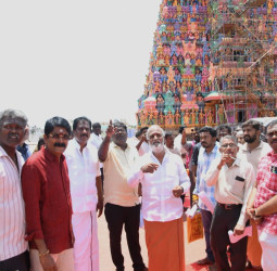 திருப்பரங்குன்றம் அருள்மிகு சுப்பிரமணிய சுவாமி கோவில் கும்பாபிஷேக முன்னேற்பாடு